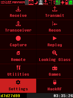 HAL theme.Main menu